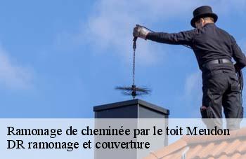 Ramonage de cheminée par le toit meudon-92190 DR ramonage et couverture