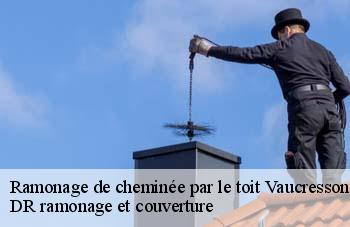 Ramonage de cheminée par le toit vaucresson-92420 DR ramonage et couverture