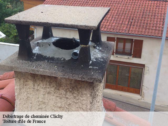 Débistrage de cheminée clichy-92110 Toiture d'ile de France